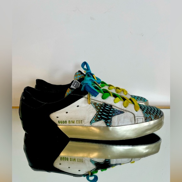 One of a Kind Python Skin Golden Goose Super Stars EU 39 - Picture 4 of 12